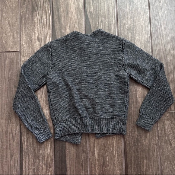 VTG Lanamoden Salzburg Floral Embroidered Wool Cardigan in Gray Sz XS - Picture 4 of 10